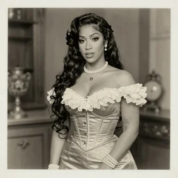 Old Victorian photo of Cardi B