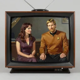 by Remedios Varos, a Bachelor episode staring Worf from star trek voyager, oil painting, high resolution, television, MET Collection