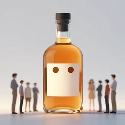 face icon stylized minimalist whiskey! ben stiller bottle!, loftis, cory behance hd by jesper ejsing, by rhads, makoto shinkai and lois van baarle, ilya kuvshinov, rossdraws global illumination