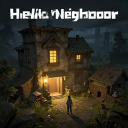 hello neighbour, concept art, game art, artstation, ambient lighting, unreal engine