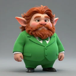 portrait of a fat little goblin with diner red hair and beard in a green screen suit, wide angle shot, diffuse lighting, fantasy, intricate, elegant, highly detailed, lifelike, photorealistic, digital painting, illustration, concept art, smooth, sharp focus, a 2 4! film cinematography, unreal engine, cinematic, hyper realism, high detail, octane render, 8 k