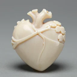 intricate heart carved into ivory, c anon 5 d 5 0 mm lens