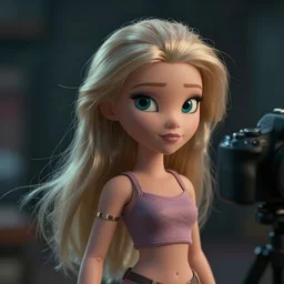 dslr photo of daria the cartoon, portrait photo, real photo, real camera, extreme detailed face and body, high quality, moody lighting, fast paced lines, sharp quality, enchanting lighting, 8 k
