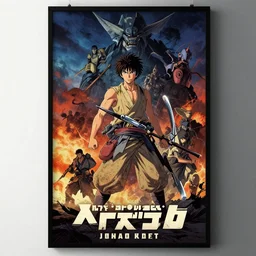 The last days of the Japanese empire, Animation printed poster , Artwork by James Gilleard, cinematic composition, trending