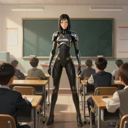 classroom. battle angel alita. by rembrandt 1 6 6 7, illustration