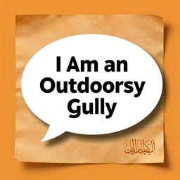 digital democracy political pamphlet sikh calligraphy bright saffron colored parchment papers speech bubble saying I am an outdoorsy guy I like looking at the exteriors of urban infrastructure.