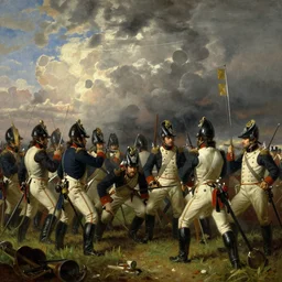 battle of borodino, by igor vasnetsov and jakub rozalsky