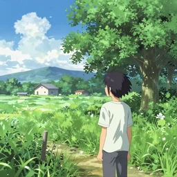 bliss windows xp default wallpaper, by makoto shinkai,