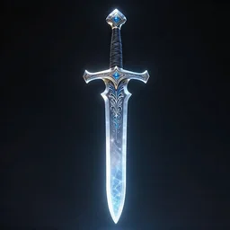 icy magical cursed blade, sword, weapon, highlight, vertical, centred, highly symmetric, sci - fi, fantasy, dnd, close shot, dark uniform background, directional lighting, digital art, hyperrealism, award winning, 8 k, trending on art station