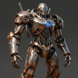 a concept art illustration, a bionic man, large mechanical rusty farming exoskeleton, style by dylan cole and feng zhu and wlop, unreal engine, trending in artstation, octane render, ultra sharp, ultra detail