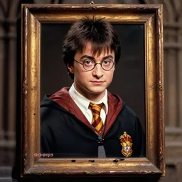 Harry potter portrait, 1980 color photo, award winning