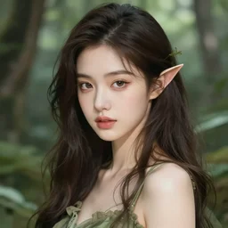 the portrait of chaotic good female druid botanist as absurdly beautiful, gorgeous, elegant, young gravure idol, an ultrafine hyperdetailed illustration by kim jung gi, irakli nadar, intricate linework, sharp focus, bright colors, octopath traveler, unreal engine 5 highly rendered, global illumination, radiant light, detailed and intricate environment