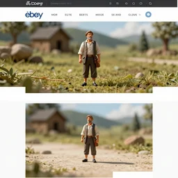 Images on the store website, eBay, Miniature of an ordinary villager