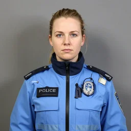 a police mugshot of nadine thompson in svalbard & jan mayen islands
