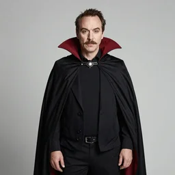 Peter Thiel wearing Dracula cape