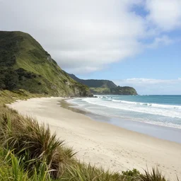 Beautiful beach landscape from Lord of the rings New Zealand amazing