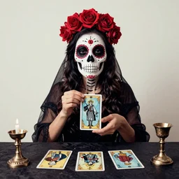 haunted, skull, day of the dead, fortune teller, tarot, ouija