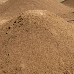 a close up of a rounded dirt hill, highly textured