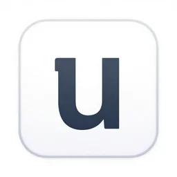 icon for ios in the decade of 2 0 5 0 s. icon is the letter u