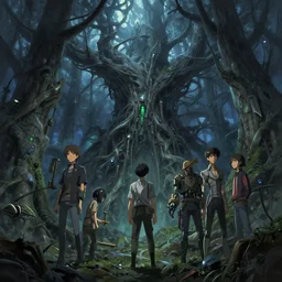 greg manchess concept art of a the cyber elderwood dimension, key visual, ambient lighting, highly detailed, digital painting, artstation, concept art, sharp focus, by makoto shinkai and akihiko yoshida and hidari and wlop and greg rutkowski
