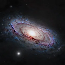 andromeda galaxy clearly visible in the sky, highly detailed, sharp focus