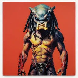 predator yautja by andy warhol