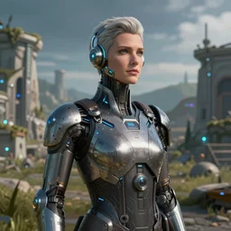 a high - tech country where the president is artificial intelligence, trending on artstation, unreal engine, fantasy art