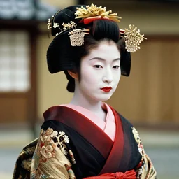 photograph of a japanese geisha, photograph by steve mccurry