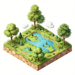 environment art, exploded - view drawing