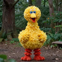found footage of big bird from sesame street in the woods