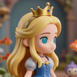 closeup profile face portrait of tin toy nendoroid cara delevingne as a fairytale princess wearing a crown, nicoletta ceccoli, mark ryden, lostfish, max fleischer, depth of field, detailed and intricate environment, 8 k resolution, hyperrealistic, octane render