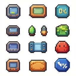 game assets from the pixel art game there is no game, 1 0 0 0 % zoom