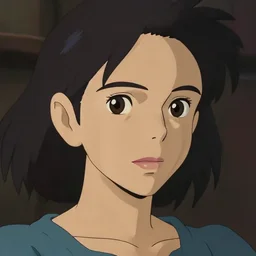 beautiful mexican woman, tan skin, black hair and brown eyes, studio ghibli art style, art by hayao miyazaki, makoto shinkai