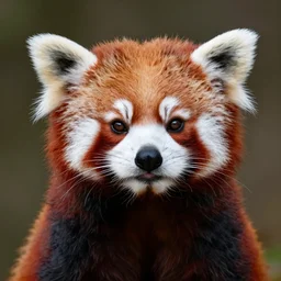portrait of a red panda by vermeer, symmetrical, highly detailed, colorful, warm colors