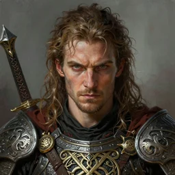 celtic warrior, close - up portrait, fierce, intricate, elegant, volumetric lighting, scenery, digital painting, highly detailed, artstation, sharp focus, illustration, concept art, ruan jia, steve mccurry