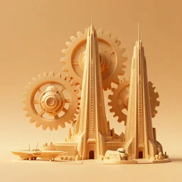 warm coloured, minimalist cinematic scifi render of 3 d sculpt of spikey gears of war jabbas palace cybertron'tyrell headquarters'military chris foss, john harris, subway tunnel hoover dam'aircraft carrier tower'beeple, halo, star wars, ilm, star citizen, halo, mass effect, high tech industrial, artstation unreal, 4 k, 8 k, hd
