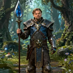Leonardo DiCaprio inside World Of Warcraft elwynn forest