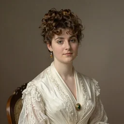 a portrait of an elegant lady, 1890s