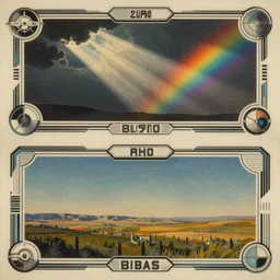 design only, 2 0 5 0 s retro future art bauhaus designs borders lines decorations space machine. muted colors, rainbowshift. by maxfield parrish and jean - baptiste monge