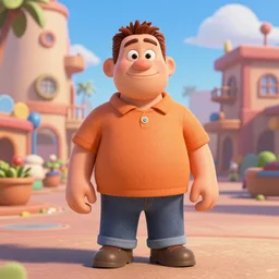 Andrew tate as a pixar character