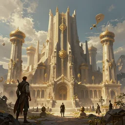 a highly detailed james paick concept art 8 k render of lost city, hugh ferriss, greg rutkowski, cinematic lighting, game asset, unreal engine, illustration, artstation, digital painting, sharp focus,, golden ratio, mythological, ultra realistic