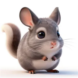 very cute disney pixar chinchilla, detailed fur, concept artwork, 3 d render official art, zootopia, chinchilla animal