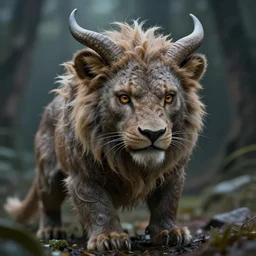 the beast is gentle and inquisitive.., realistic 4 k octane beautifully detailed render, 4 k post - processing, highly detailed, intricate complexity, epic composition, magical atmosphere, cinematic lighting, masterpiece, ultra hd