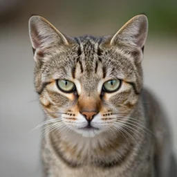 house cat with tiger stripes