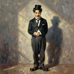 charlie chaplin painted by gertrude abercrombie