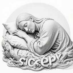 is god sleeping? by dan hillier, high contrast, intricate detail, super resolution, masterpiece