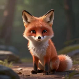 cute fox by pixar
