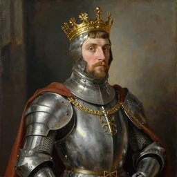 king's arthur knight mcdonald, portrait, paiting
