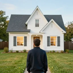 a man wearing a house