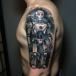 tatoo of a robot